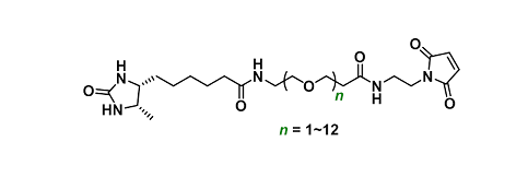 Desthiobiotin-PEGn-CONH-Maleimide