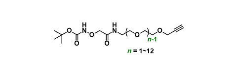 Boc-aminooxy-amide-PEGn-propargyl